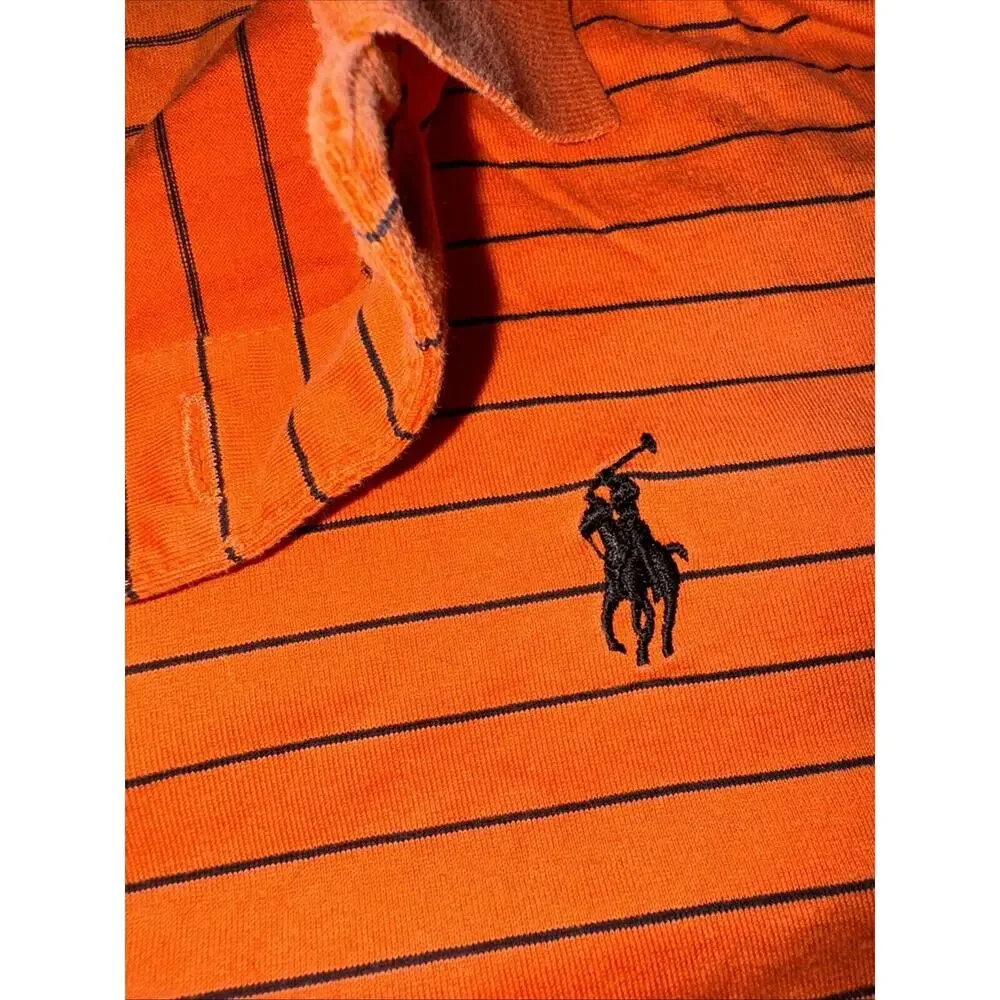 Polo Ralph Lauren Golf Medium Men’s Orange Striped Polo W24